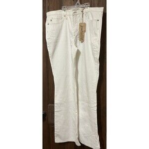 Jeanstar Mercury White Stretch Low Rise Bootcut Jeans Size 12 NWT